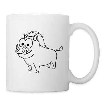 Wild Boar Comic Animal - Mug - white - Right