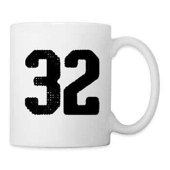 32 number jersey - Mug - white - Right