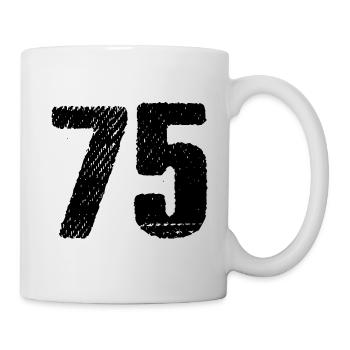 75 number jersey - Mug - white - Right