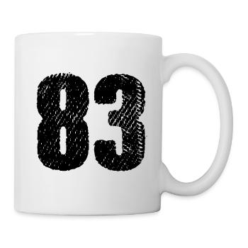 Maillot à 83 numéros - Mug blanc - blanc - Droite