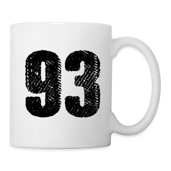 93 number jersey - Mug - white - Right