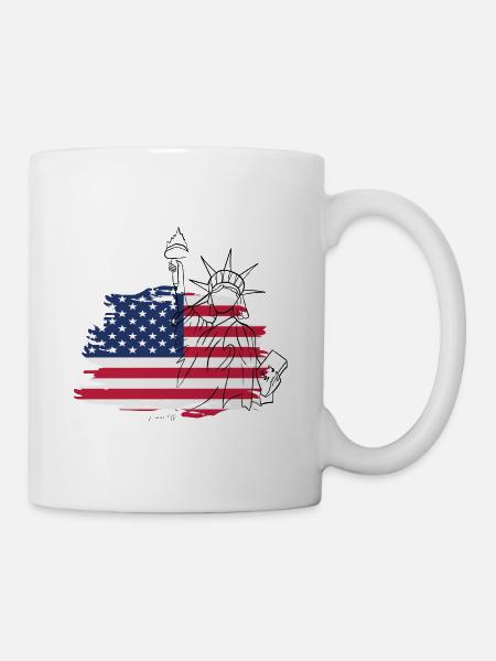 USA - Mug blanc - blanc