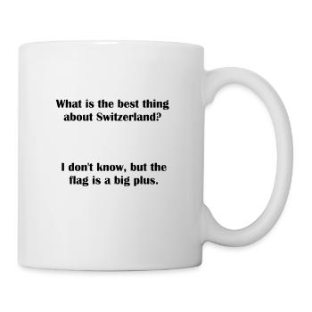 Switzerland Flag Pun - Mug - white - Right