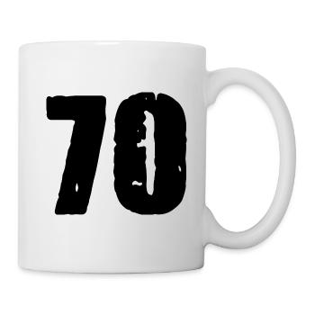 70 number jersey - Mug - white - Right