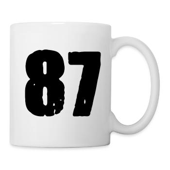87 Number jersey - Mug - white - Right