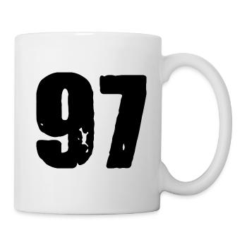 Maillot numéro 97 - Mug blanc - blanc - Droite