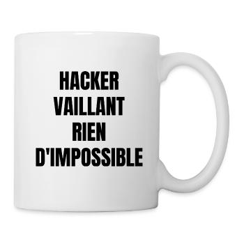 hacker vaillant - Mug blanc - blanc - Droite