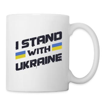 Je soutiens l’Ukraine Soutenez la paix - Mug blanc - blanc - Droite