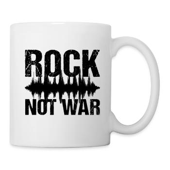 Rock Not War Rock N Roll Music - Mug - white - Right