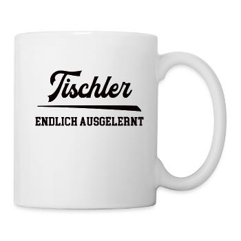 Tischler Ausbildung Bestanden Lehre Abschluss - Tasse - Weiß - Rechts