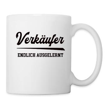 Verkäufer Ausbildung Bestanden Lehre Abschluss - Tasse - Weiß - Rechts
