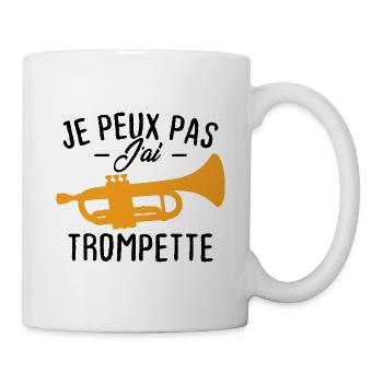 Ich kann nicht trompeten - Tasse - Weiß - Rechts