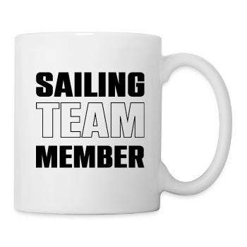 Équipe de voile - Mug blanc - blanc - Droite