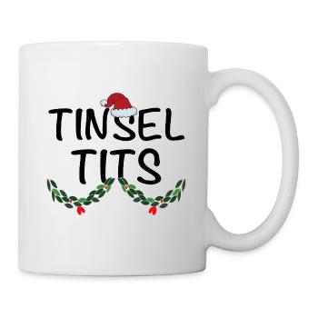 Jingle Balls et Tinsel Tits Funny Matching Christ - Mug blanc - blanc - Droite