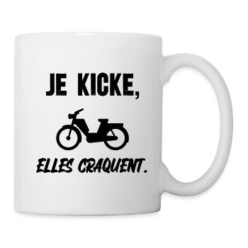 je kicke elles craquent - Mug blanc - blanc - Droite