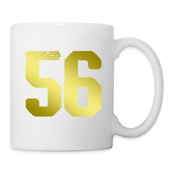56 Number jersey - Mug - white - Right