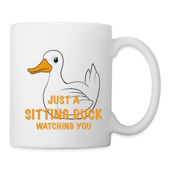 Drôle de dicton de canard - Mug blanc - blanc - Droite