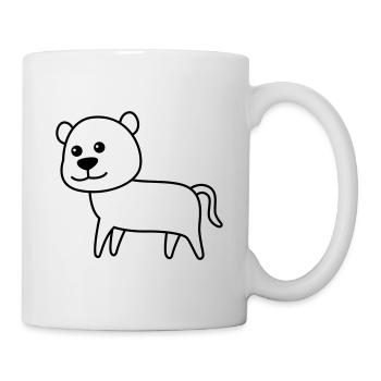 Panther Comic Animal - Mug blanc - blanc - Droite