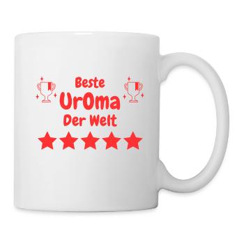 Beste Uroma der Welt - Tasse - Weiß - Rechts