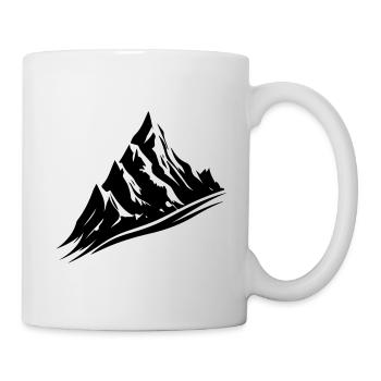 Mountains Silhouette Nature Symbol - Mug - white - Right