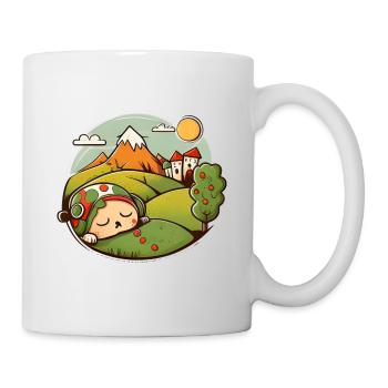 Un gars endormi - Mug blanc - blanc - Droite