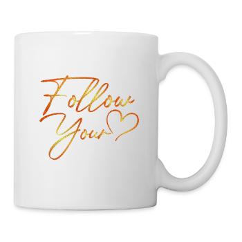 Follow Your Heart Paint Style - Tasse - Weiß - Rechts