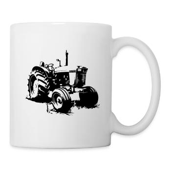 Tracteur Farmer Symbole Farmer - Mug blanc - blanc - Droite