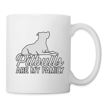 Les pitbulls sont mes amicaux - Mug blanc - blanc - Droite