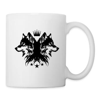 Couronne de loup - Mug blanc - blanc - Droite