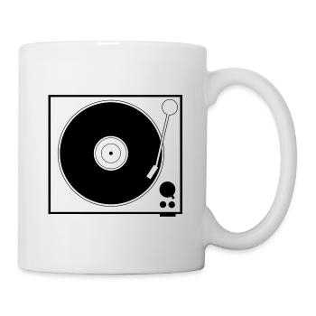 Conception de platines vinyles pour fans de vinyle, DJ et DJanes - Mug blanc - blanc - Droite