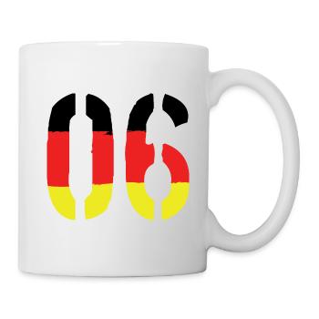 6 Number symbol Germany - Mug - white - Right
