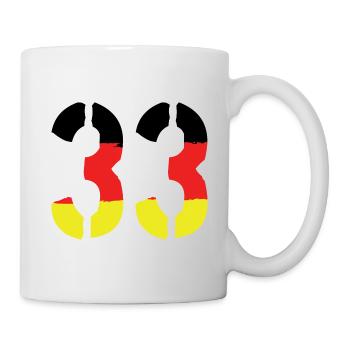 33 Symbole numérique Allemagne - Mug blanc - blanc - Droite
