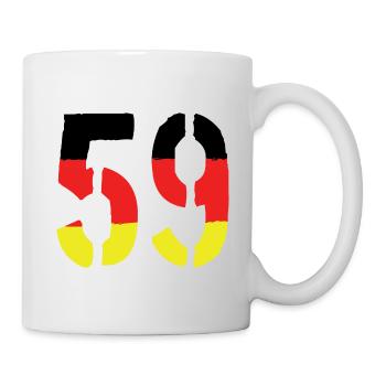 59 Symbole numérique Allemagne - Mug blanc - blanc - Droite