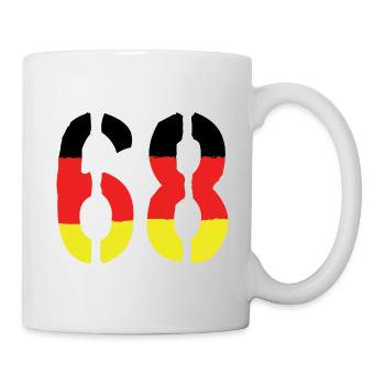 68 Symbole numérique Allemagne - Mug blanc - blanc - Droite