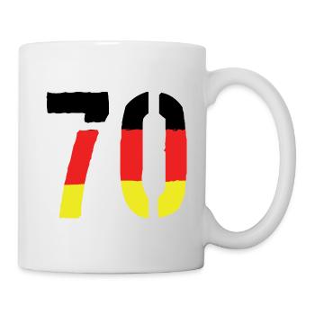 70 Zahl Symbol Germany - Tasse - Weiß - Rechts