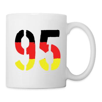 95 Symbole numérique Allemagne - Mug blanc - blanc - Droite
