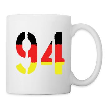94 Symbole numérique Allemagne - Mug blanc - blanc - Droite
