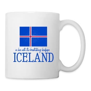 Iceland flag - Tasse - Weiß - Rechts