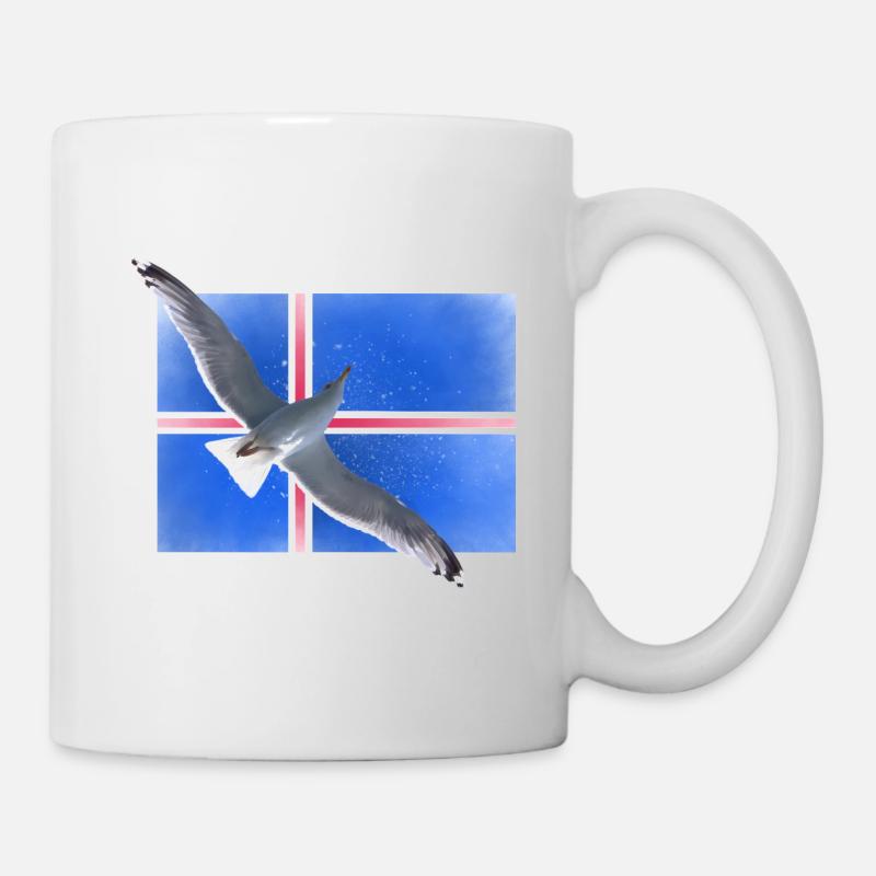 Mouette d’Iseland - Mug blanc - blanc