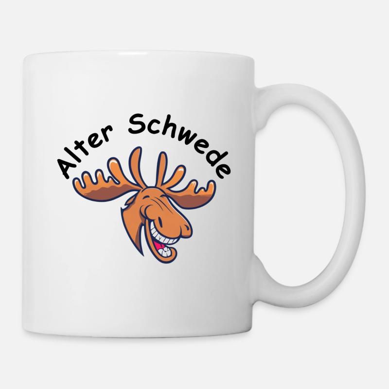 Na du alter Schwede - Tasse - Weiß