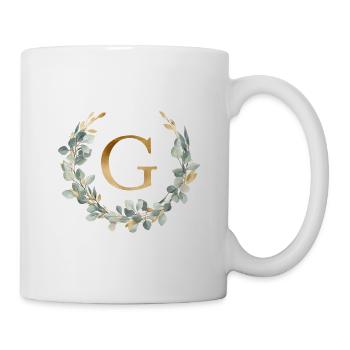 G Monogram Eucalyptus Wreath - Mug - white - Right