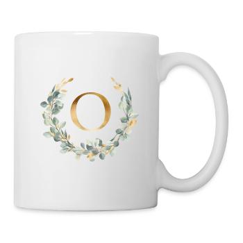 O Monogram Eucalyptus Wreath - Mug - white - Right