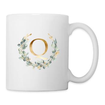Q Monogram Eucalyptus Wreath - Mug - white - Right