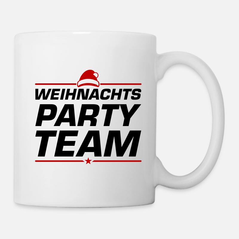 Weihnachts Party Team - Tasse - Weiß