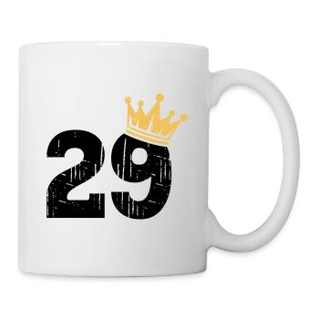 29 Crown 29th Birthday 29 Years - Mug - white - Right
