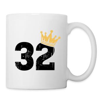 32 Crown 32nd birthday 32 years old - Mug - white - Right