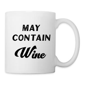 May Contain Wine - Tasse - Weiß - Rechts