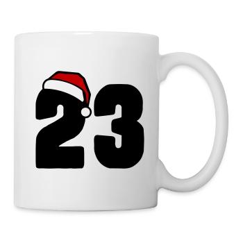 23 Numéro Noël - Mug blanc - blanc - Droite