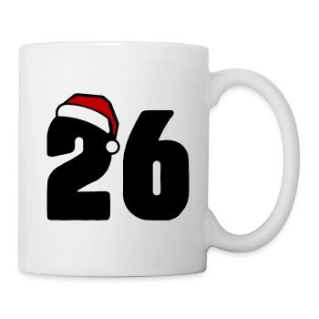 26 Zahl Weihnachten - Tasse - Weiß - Rechts