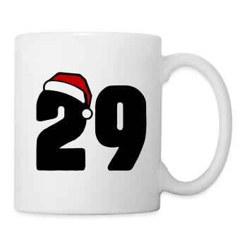 29 Zahl Weihnachten - Tasse - Weiß - Rechts